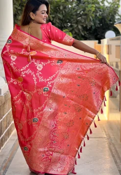 Banarasi Saree in Pink