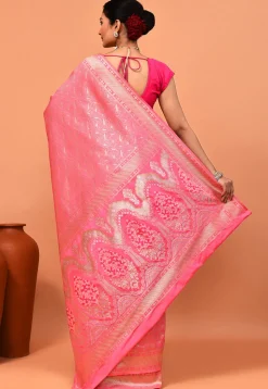 Banarasi Saree in Pink
