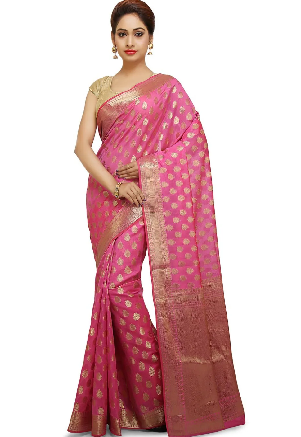 Banarasi Saree in Pink
