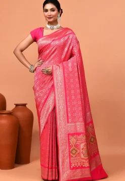 Banarasi Saree in Pink