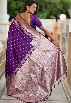 Banarasi Saree in Purple