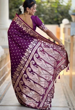 Banarasi Saree in Purple