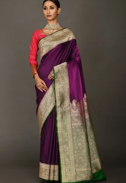 Banarasi Saree in Purple