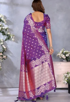 Banarasi Saree in Purple