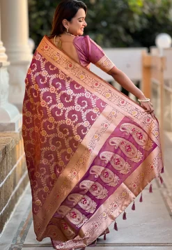Banarasi Saree in Purple