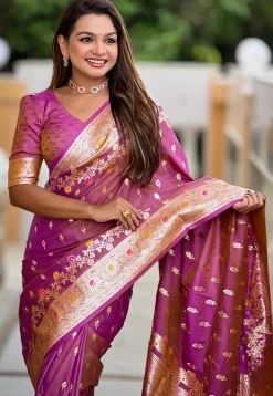 Banarasi Saree in Purple