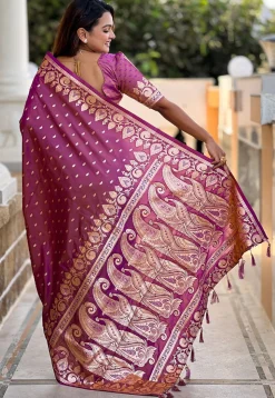 Banarasi Saree in Purple