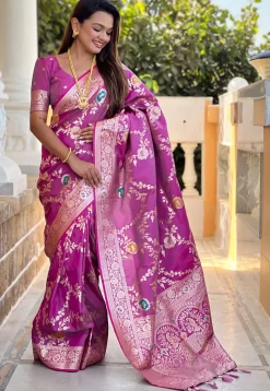 Banarasi Saree in Purple