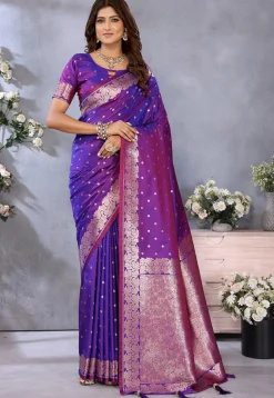 Banarasi Saree in Purple