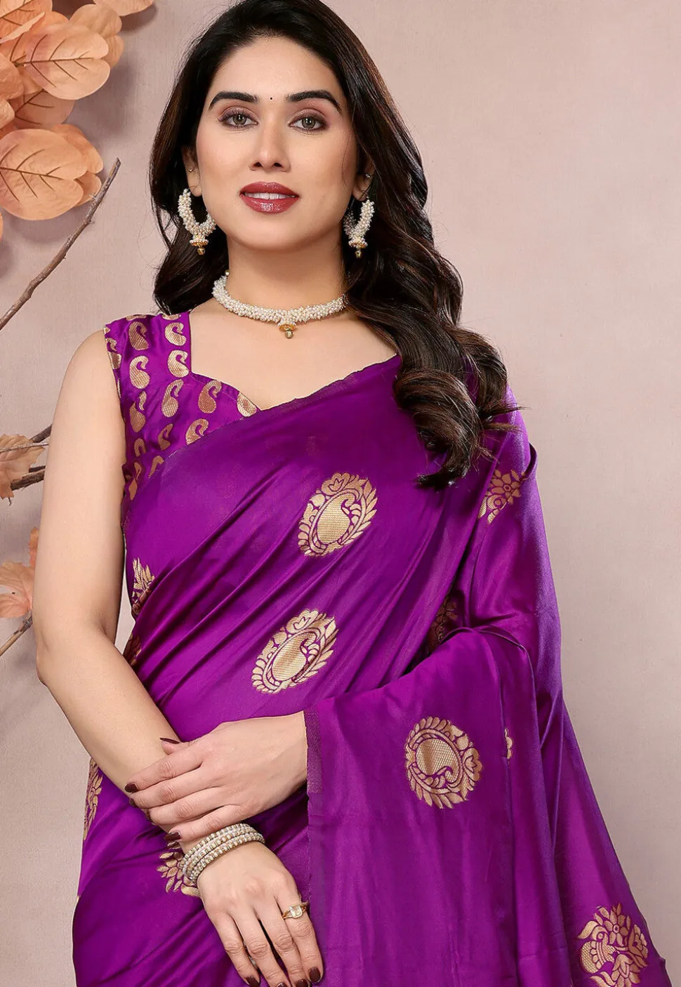 Banarasi Saree in Purple