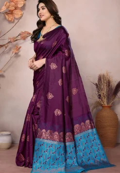 Banarasi Saree in Purple