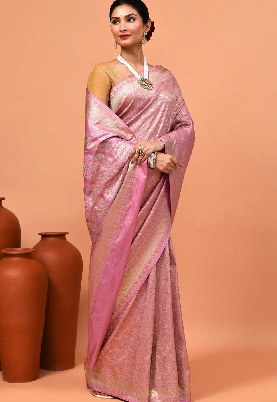 Banarasi Saree in Purple