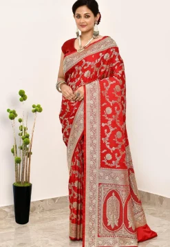 Banarasi Saree in Red