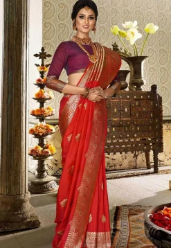 Banarasi Saree in Red