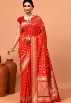 Banarasi Saree in Red