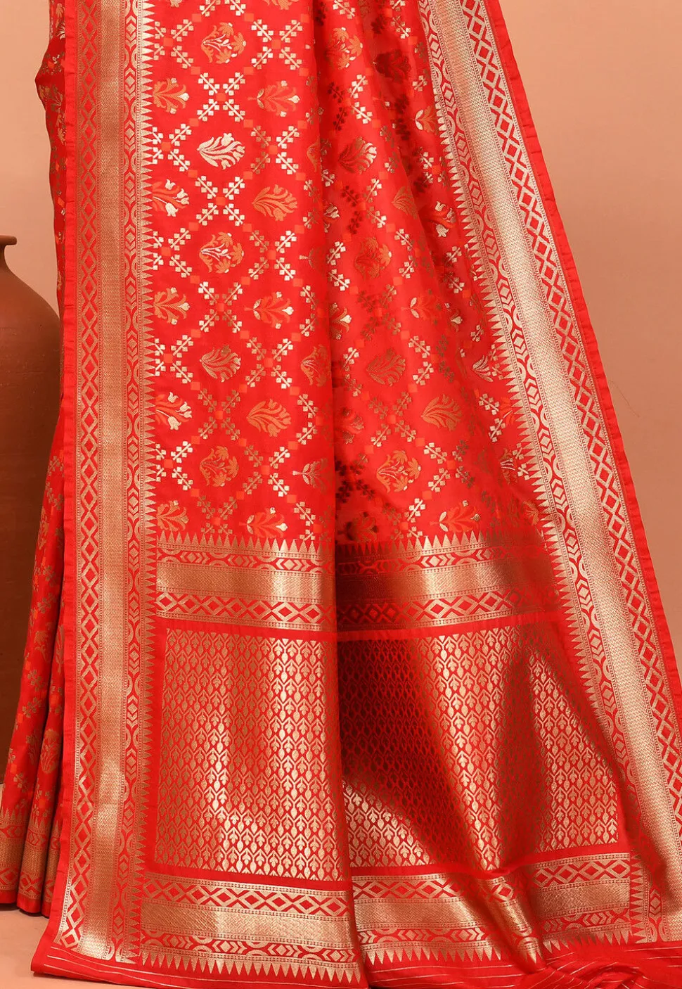 Banarasi Saree in Red