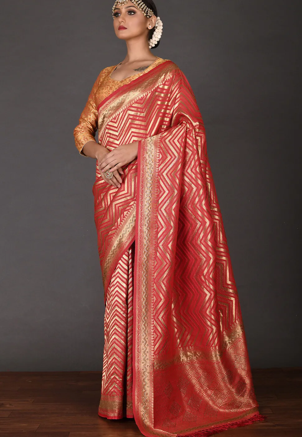 Banarasi Saree in Red