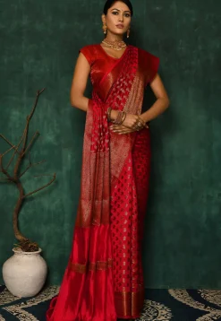 Banarasi Saree in Red