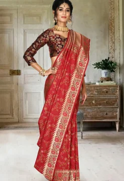 Banarasi Saree in Red