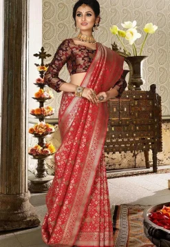 Banarasi Saree in Red