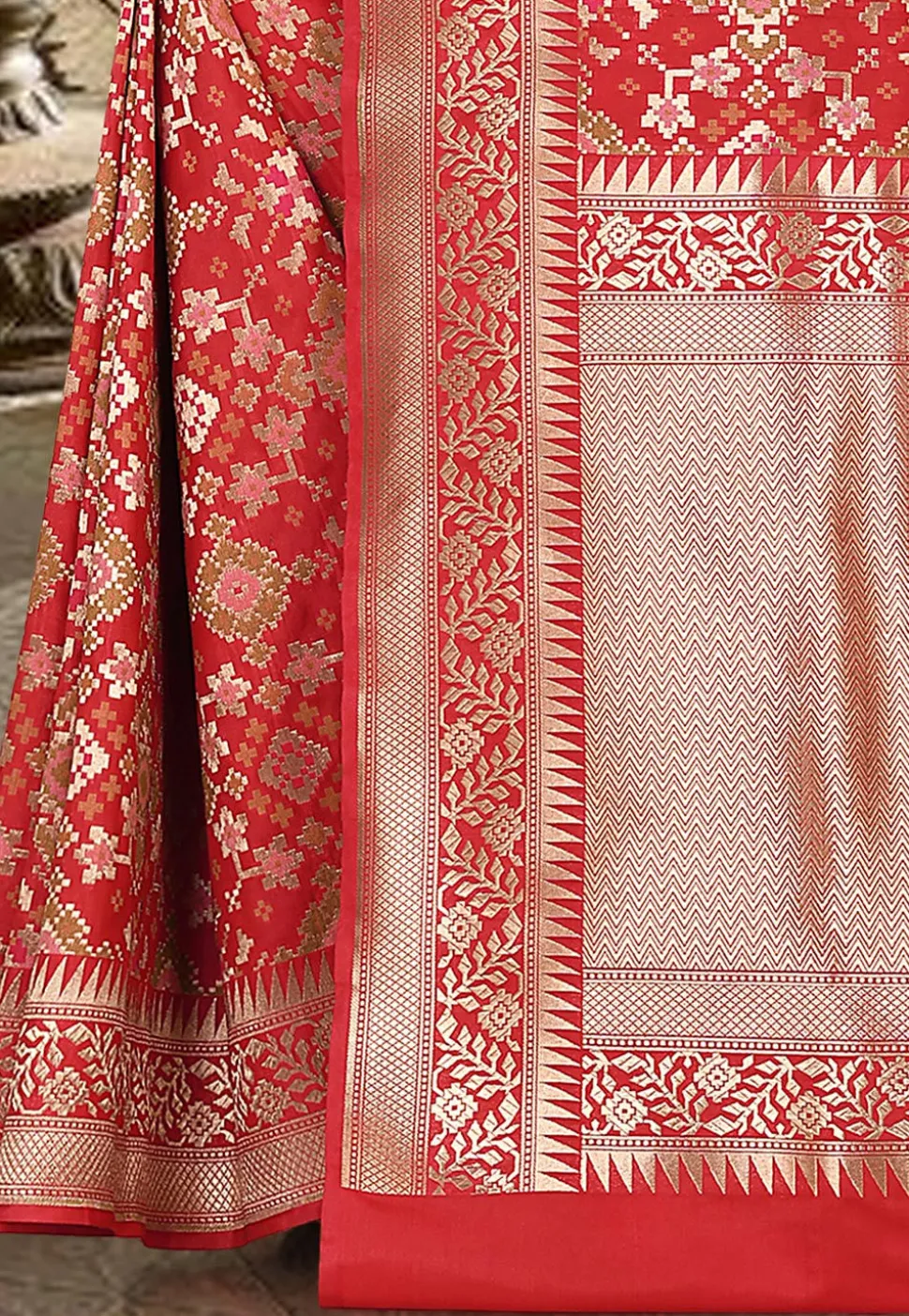 Banarasi Saree in Red