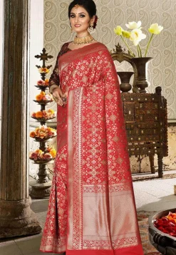 Banarasi Saree in Red