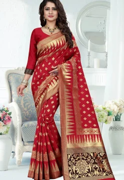 Banarasi Saree in Red