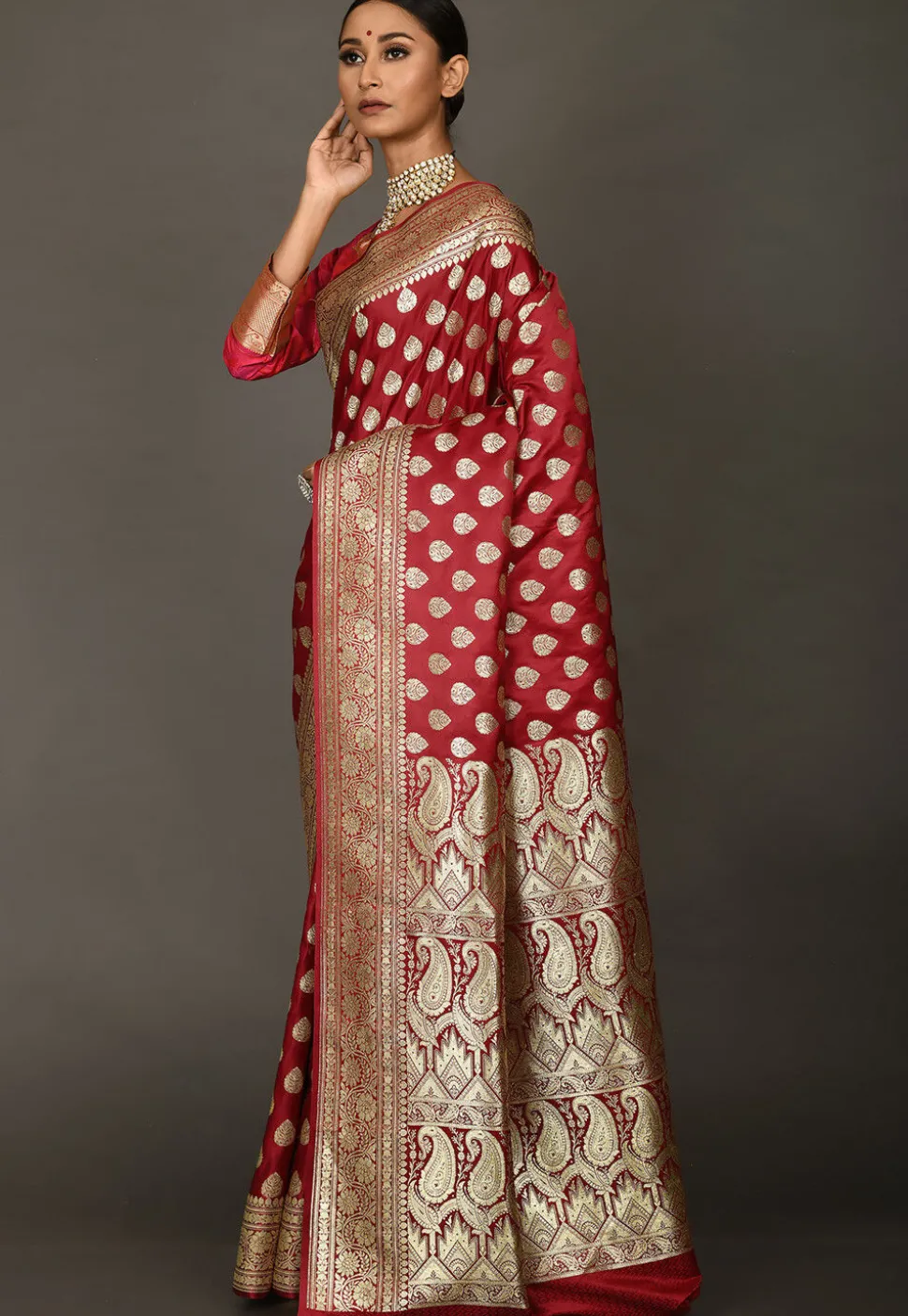 Banarasi Saree in Red