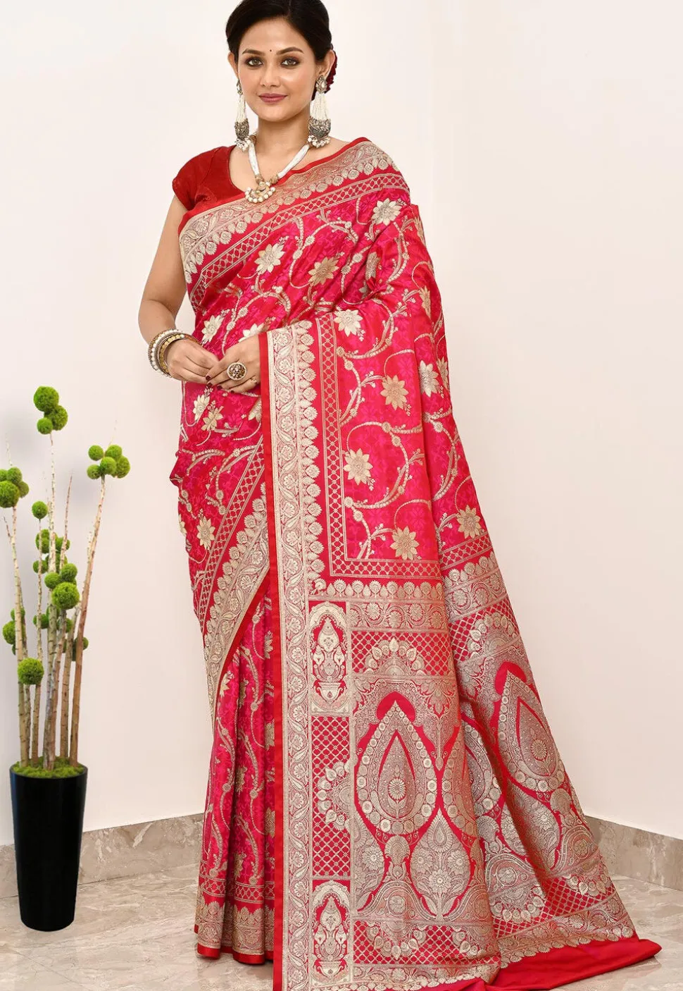 Banarasi Saree in Red
