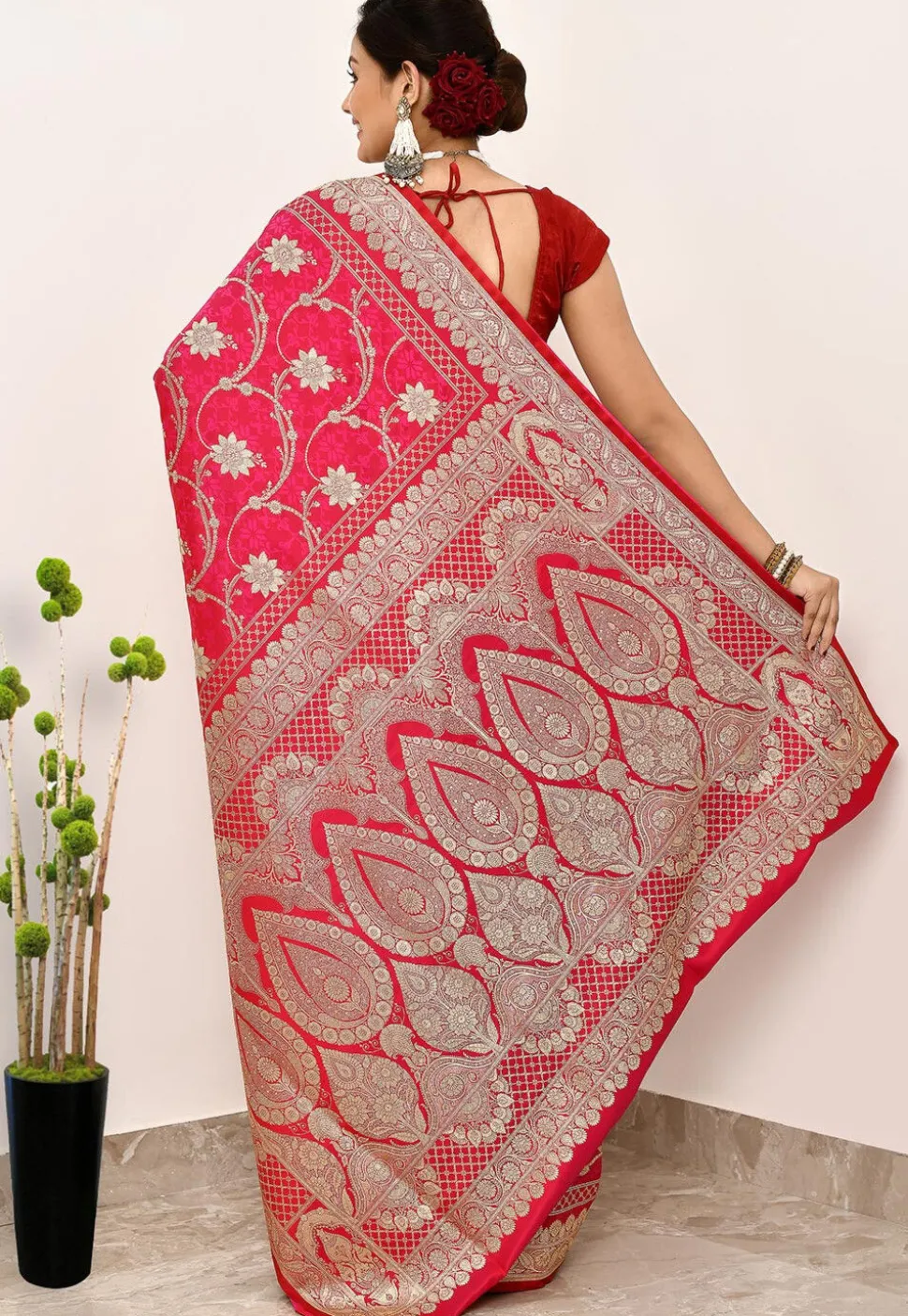 Banarasi Saree in Red