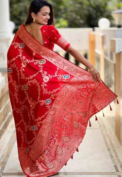 Banarasi Saree in Red