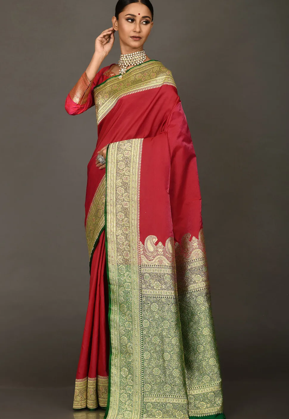 Banarasi Saree in Red