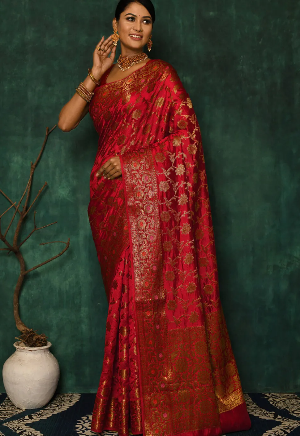 Banarasi Saree in Red