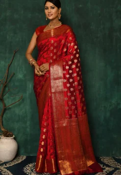 Banarasi Saree in Red