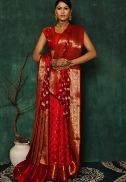 Banarasi Saree in Red