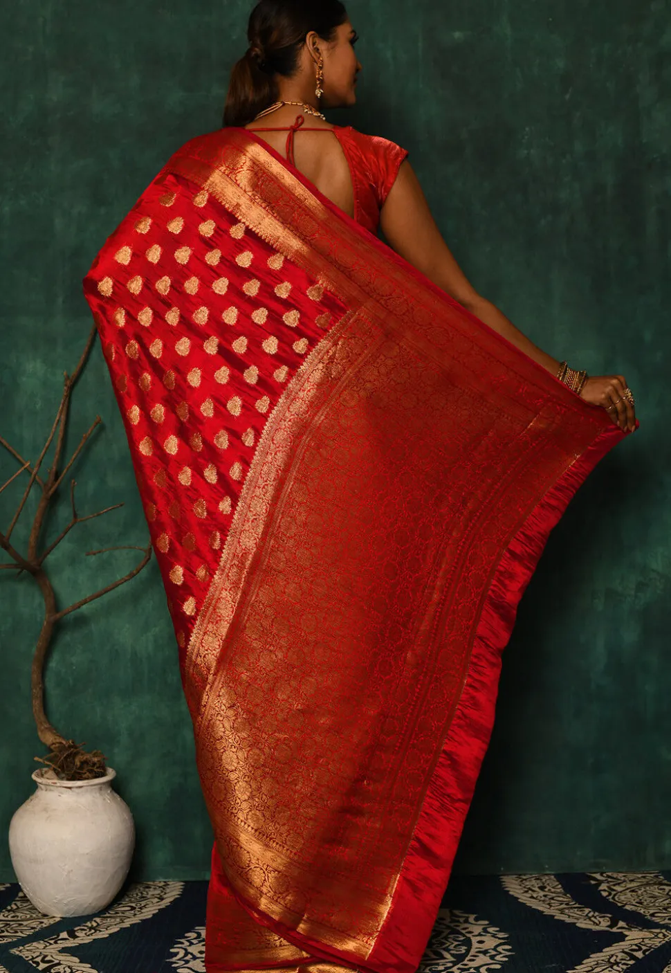 Banarasi Saree in Red