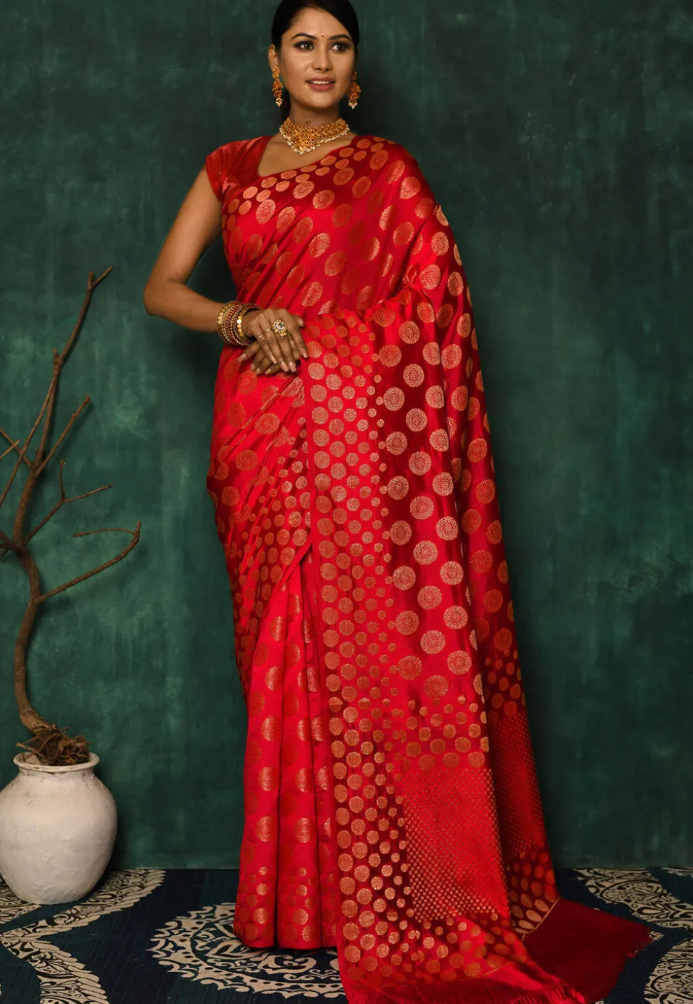 Banarasi Saree in Red