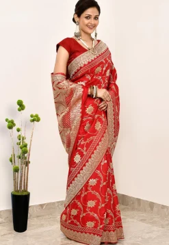 Banarasi Saree in Red
