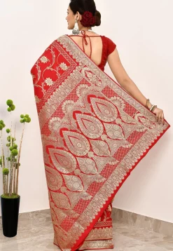 Banarasi Saree in Red