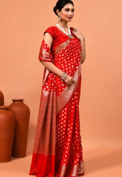 Banarasi Saree in Red