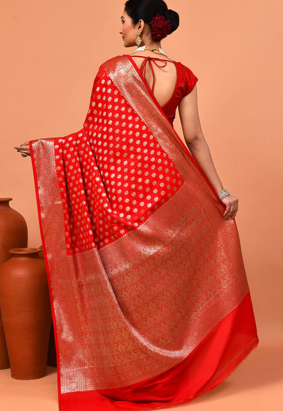 Banarasi Saree in Red