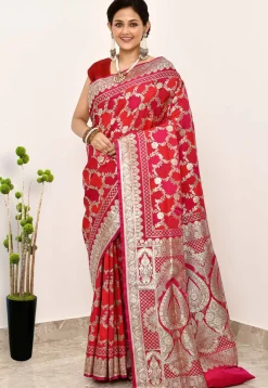 Banarasi Saree in Red