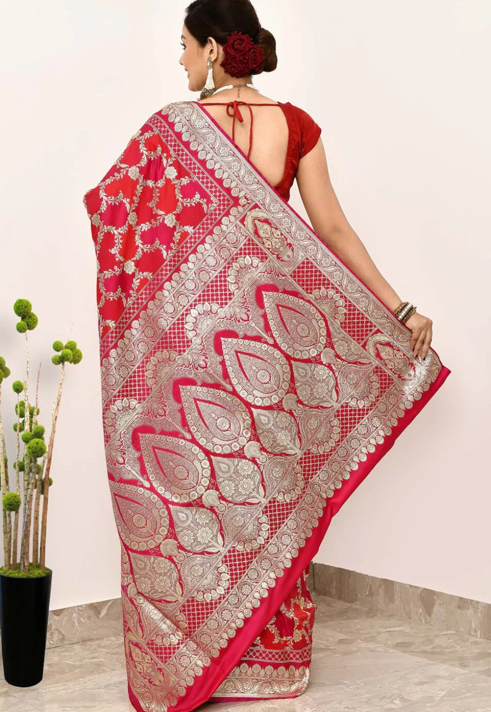 Banarasi Saree in Red