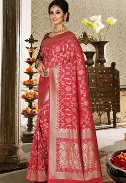 Banarasi Saree in Red