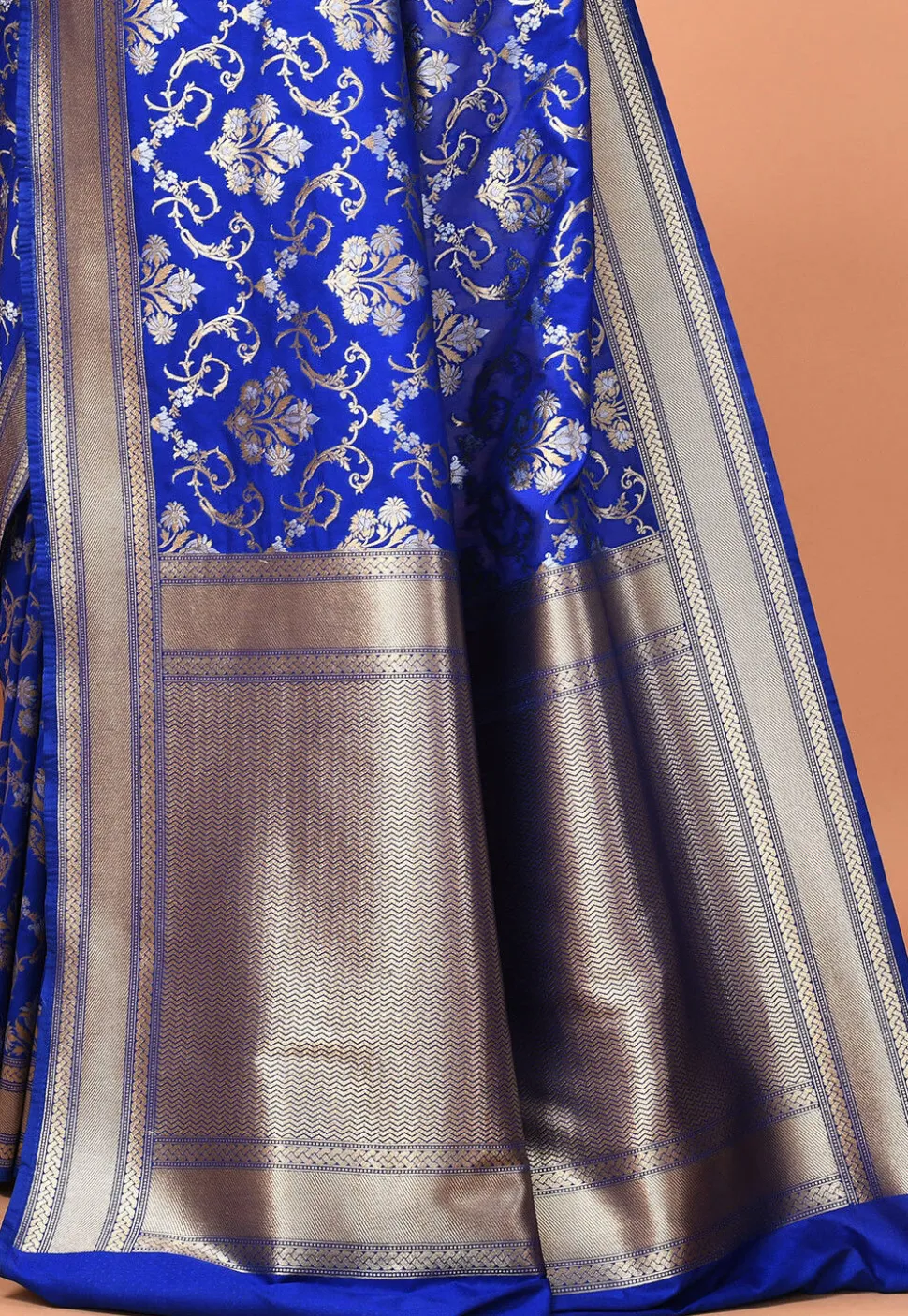 Banarasi Saree in Royal Blue