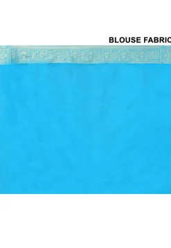 Banarasi Saree in Teal Blue