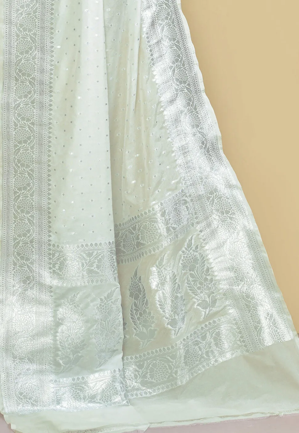 Banarasi Saree in White