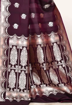 Banarasi Saree in Wine