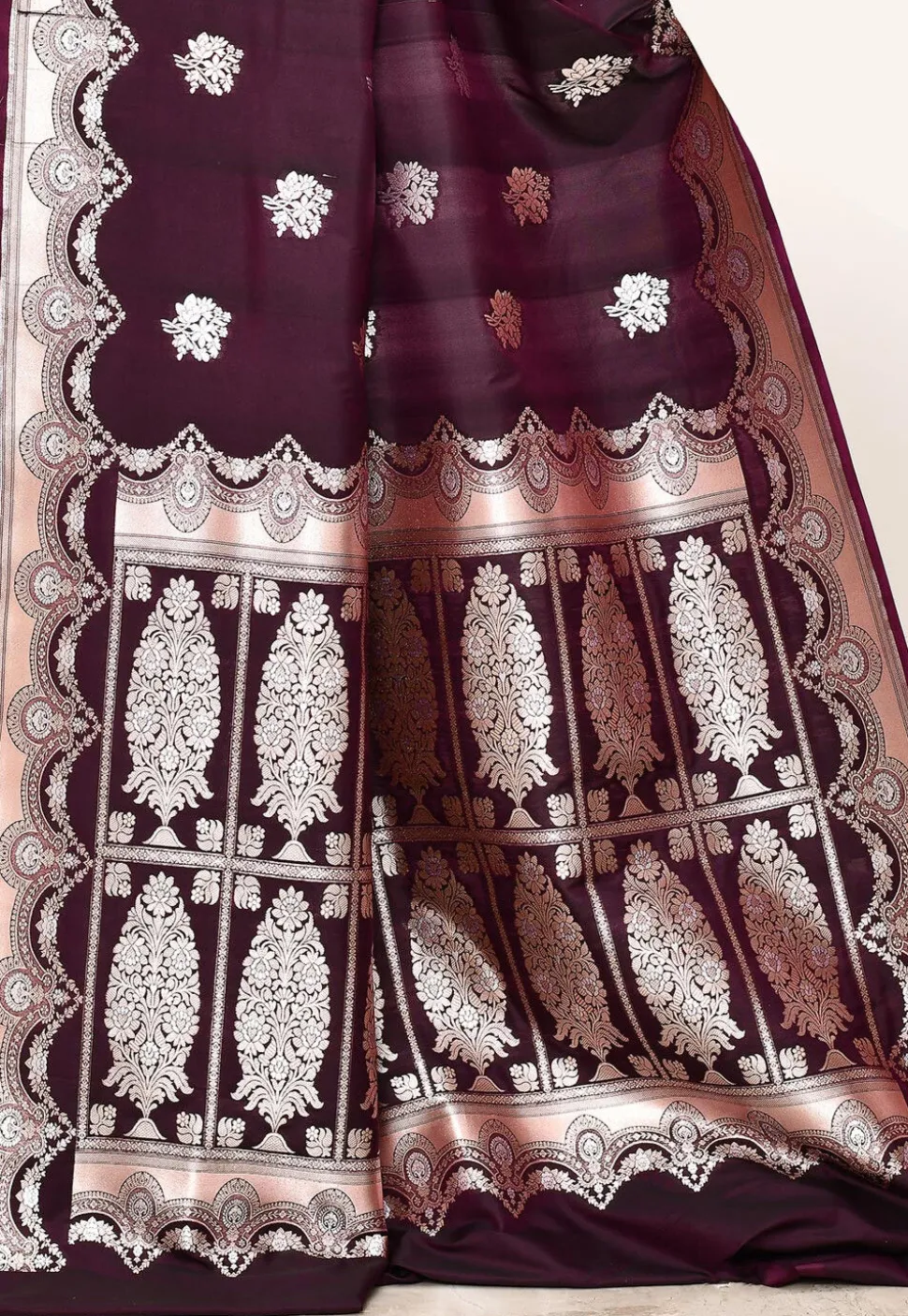 Banarasi Saree in Wine