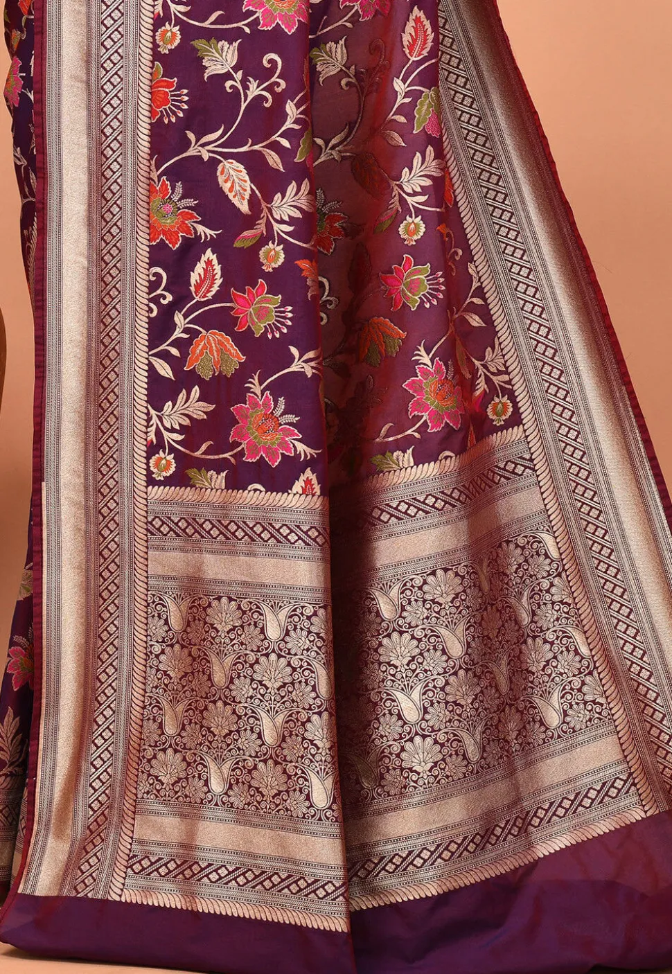 Banarasi Saree in Wine